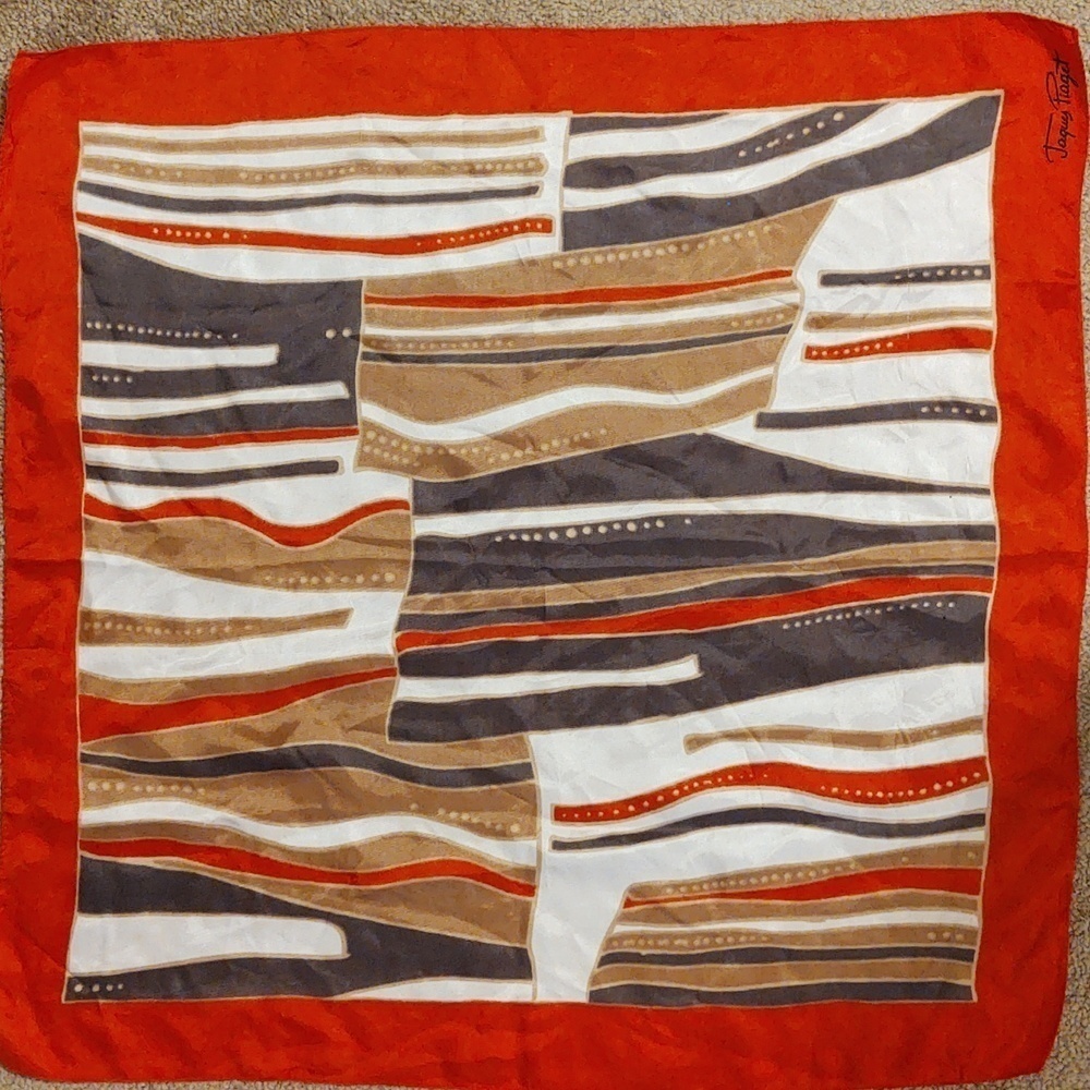 Jaques Piaget Vintage 1960s Scarf made in Italy